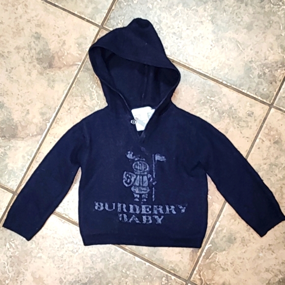 Burberry Other - Burberry baby wool and cashmere hoodie size 2Y